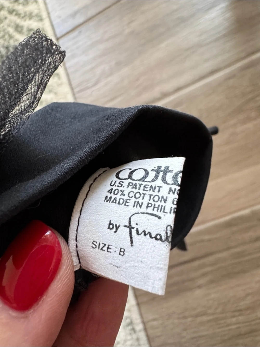 Vintage Cotton Lovers size B gloves with tulle and bows